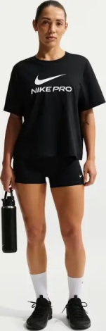 Футболка жіноча Nike PRO LOOSE чорна IQ0820-010
