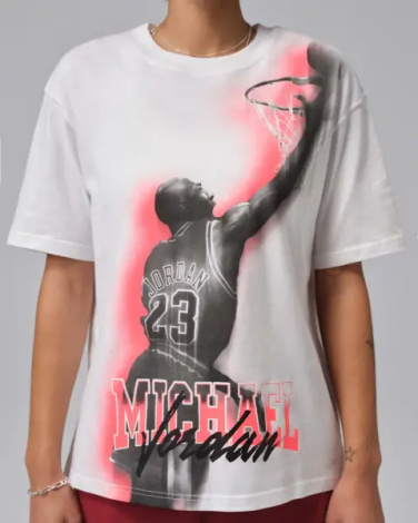Футболка жіноча Nike JORDAN SPORT HERITAGE DRI-FIT GRAPHIC біла IO8722-100