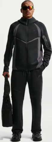 Спортивные штаны Nike TECH OPEN-HEM FLEECE черные IM0697-010