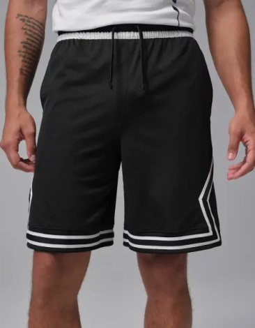 Шорти баскетбольні Nike JORDAN SPORT DRI-FIT 23CM DIAMOND чорно-білі IF5832-011