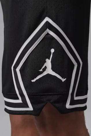 Шорти баскетбольні Nike JORDAN SPORT DRI-FIT 23CM DIAMOND чорно-білі IF5832-011