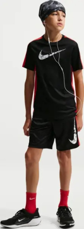 Футболка підліткова Nike TROPHY23 DRI-FIT чорно-червона IF2434-010