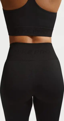 Лосины женские Nike PRO SEAMLESS HIGH-WAISTED 7/8 черные IF1208-010