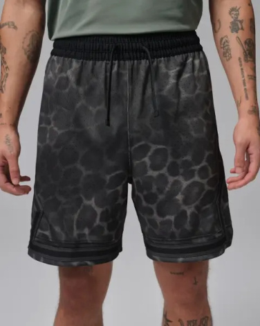 Шорти баскетбольні Nike JORDAN SPORT DRI-FIT PRINTED DIAMOND чорно-темно-сірі IF0861-010