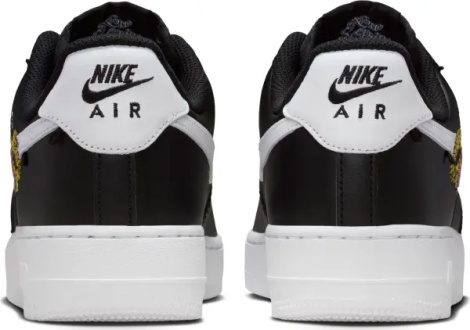 Кроссовки женские Nike AIR FORCE 1 '07 PREMIUM 'FLOWERS' черно-белые IB6644-001