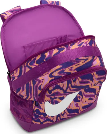 Рюкзак подростковый Nike BRASILIA 18L фиолетово-оранжевый HV6638-505