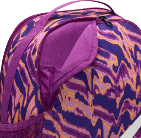 Рюкзак подростковый Nike BRASILIA 18L фиолетово-оранжевый HV6638-505