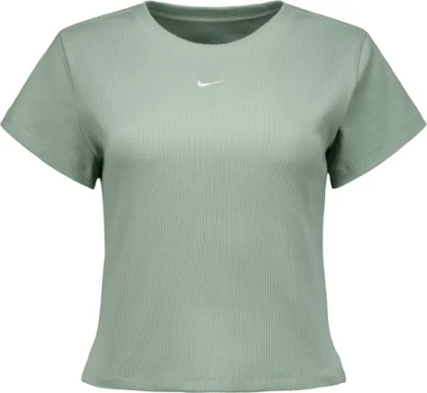Футболка женская Nike SPORTSWEAR TIGHT RIBBED светло-зеленая HV4994-006