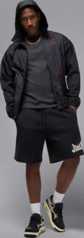 Шорти Nike JORDAN BROOKLYN 23CM GRAPHIC чорні HV1843-010