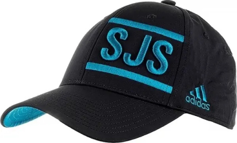 Кепка Adidas SAN JOSE SHARKS STRCTRD TM FLEX чорно-блакитна HN2255