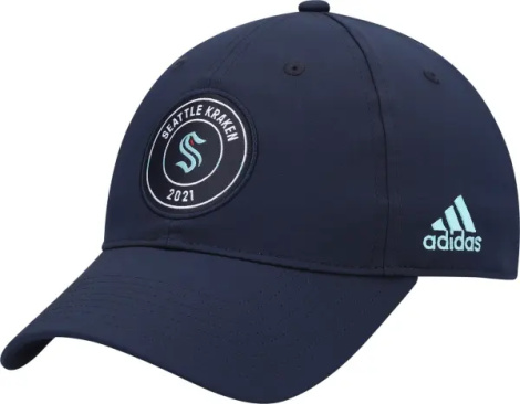 Кепка Adidas SEATTLE KRAKEN TEAM SLOUCH ADJ темно-синя HN2193