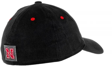 Кепка Adidas NEBRASKA HUSKERS SLOUCH STRETCH чорно-червона HK2980