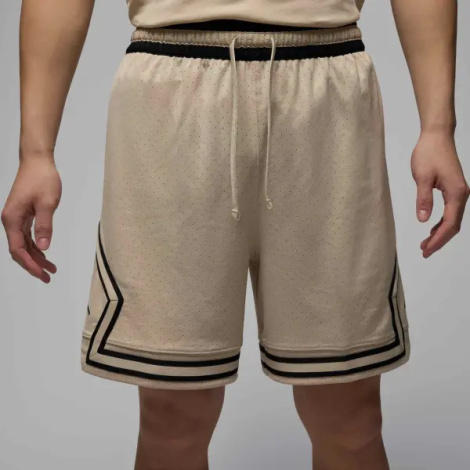 Шорти баскетбольні Nike JORDAN DRI-FIT MESH DIAMOND SHORTS бежево-чорні HF9910-206