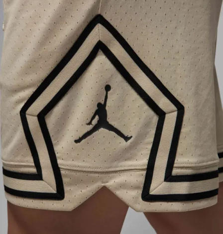 Шорти баскетбольні Nike JORDAN DRI-FIT MESH DIAMOND SHORTS бежево-чорні HF9910-206