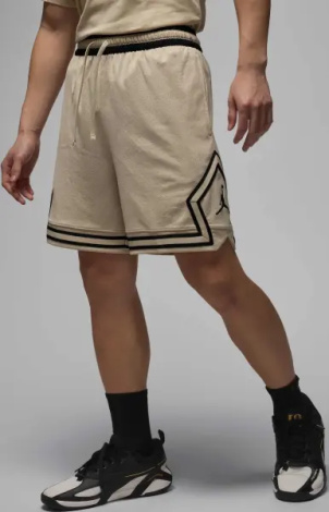 Шорти баскетбольні Nike JORDAN DRI-FIT MESH DIAMOND SHORTS бежево-чорні HF9910-206