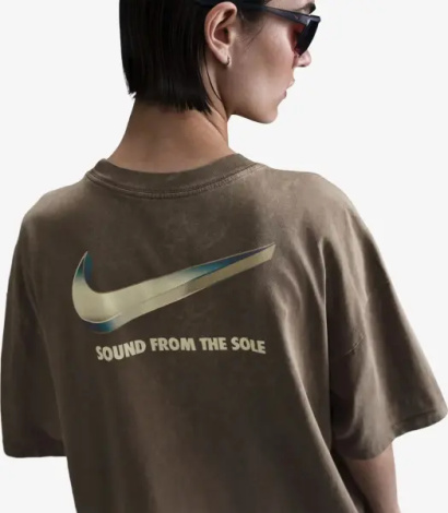 Футболка жіноча Nike SPORTSWEAR OVERSIZED коричнева HF9691-214