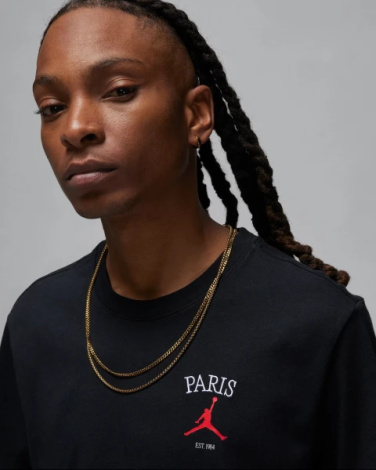 Футболка Nike JORDAN PARIS CITY LBR SS CREW черная HF1440-010