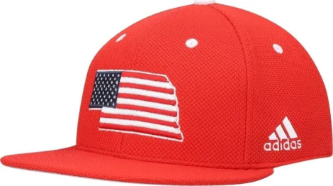 Кепка Adidas NEBRASKA HUSKERS FITTED MESH червоно-біла GS4774