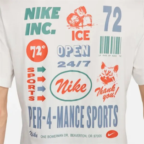 Футболка Nike DRI-FIT FITNESS GFX кремовая FV8366-133