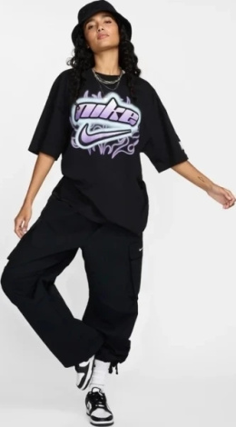 Спортивные штаны женские Nike MID-RISE OVERSIZED DANCE CARGO черные FV7520-010