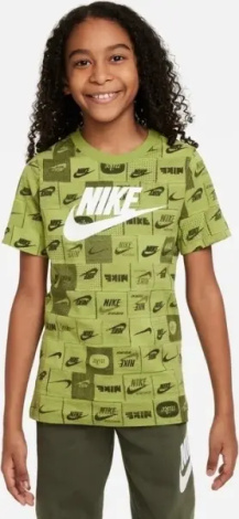 Футболка подростковая Nike SPORTSWEAR лаймовая FN9609-377