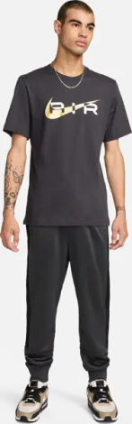 Футболка Nike SPORTSWEAR AIR GRAPHIC темно-серо-золотая FN7704-070