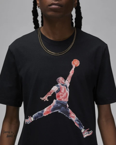 Футболка Nike M J BRAND JM WTRCLR SS CREW черная FN5980-010