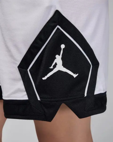 Шорти баскетбольні жіночі Nike JORDAN SPORT 10CM DIAMOND біло-чорні FN5134-101
