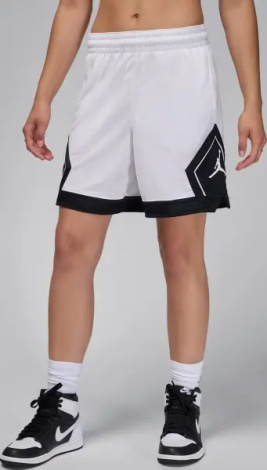 Шорти баскетбольні жіночі Nike JORDAN SPORT 10CM DIAMOND біло-чорні FN5134-101