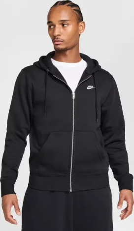 Толстовка Nike CLUB FLEECE черная FN3861-010