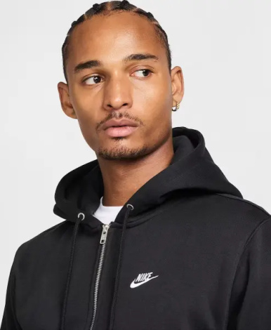 Толстовка Nike CLUB FLEECE черная FN3861-010