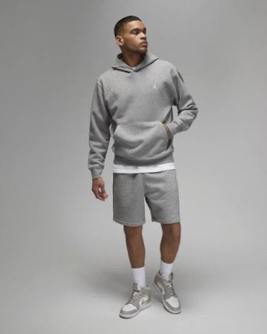 Худи Nike M J ESS FLC PO серое FJ7774-091