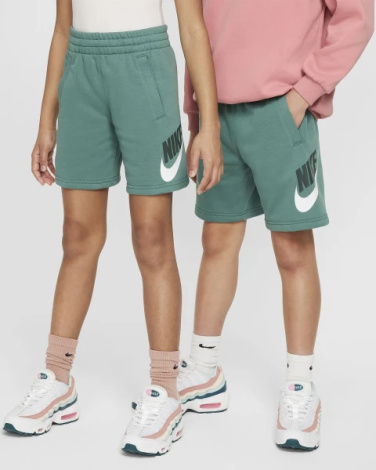 Шорты подростковые Nike K NSW CLUB FT SHORT HBR зеленые FD2997-361