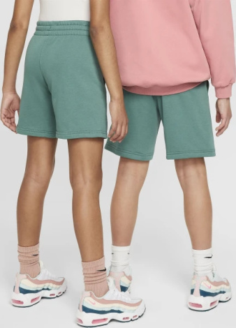 Шорты подростковые Nike K NSW CLUB FT SHORT HBR зеленые FD2997-361