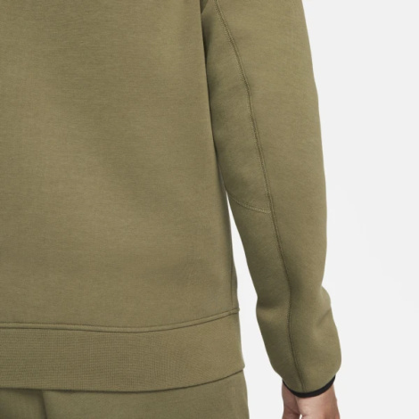 Толстовка Nike M NK TCH FLC FZ WR HOODIE оливковая FB7921-222