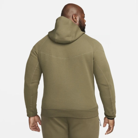 Толстовка Nike M NK TCH FLC FZ WR HOODIE оливковая FB7921-222