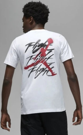 Футболка Nike M J BRAND GFX SS CREW2 белая FB7465-100