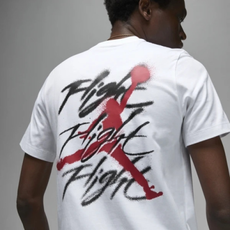 Футболка Nike M J BRAND GFX SS CREW2 белая FB7465-100