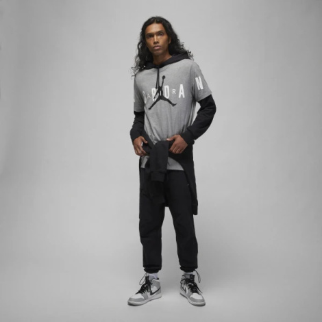 Футболка Nike MJ JD AIR STRETCH SS CREW сіра DV1445-091