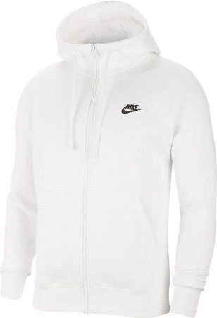 Толстовка Nike CLUB HOODIE FZ BB белая BV2645-100