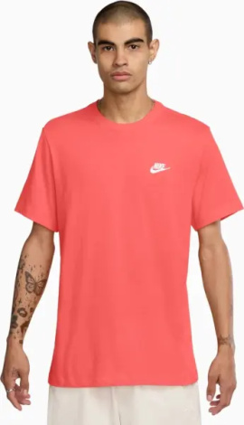 Футболка Nike SPORTSWEAR CLUB TEE коралловая AR4997-814