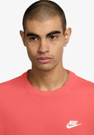 Футболка Nike SPORTSWEAR CLUB TEE коралловая AR4997-814