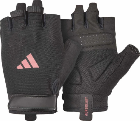 Рукавички для тренінгу Adidas ESSENTIAL TRAINING GLOVES чорно-рожеві XS ADGB-15000PK