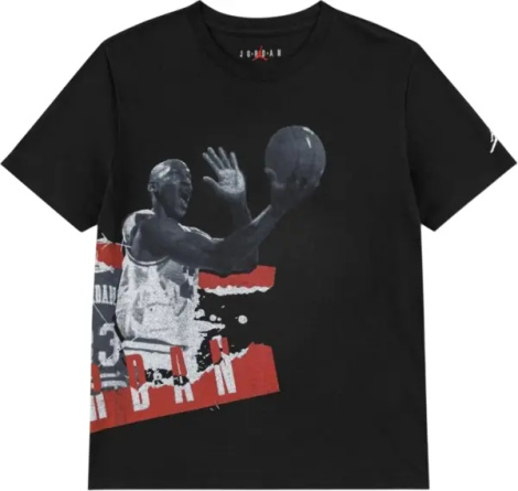 Футболка подростковая Nike JORDAN HISTORY LESSON черная 95F627-023