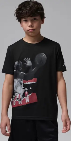 Футболка подростковая Nike JORDAN HISTORY LESSON черная 95F627-023