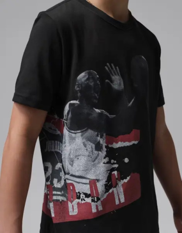 Футболка подростковая Nike JORDAN HISTORY LESSON черная 95F627-023