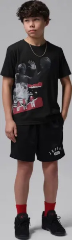 Футболка подростковая Nike JORDAN HISTORY LESSON черная 95F627-023