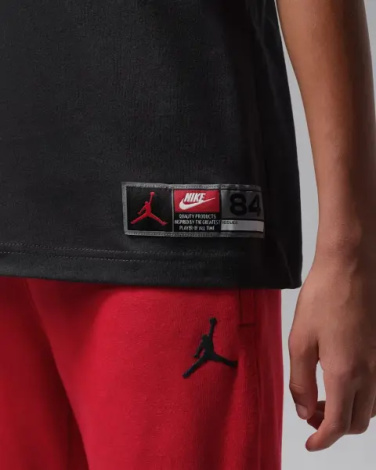 Футболка подростковая Nike JORDAN JERSEY BREAKTHROUGH черная 95F605-G0T