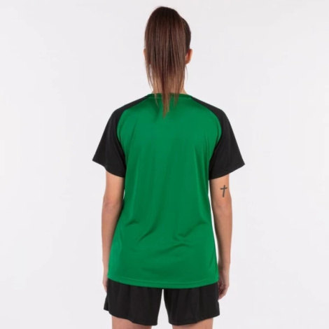 Футболка женская Joma ACADEMY IV  зелено-черная 901335.451