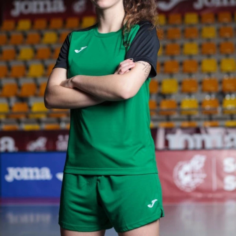Футболка женская Joma ACADEMY IV  зелено-черная 901335.451